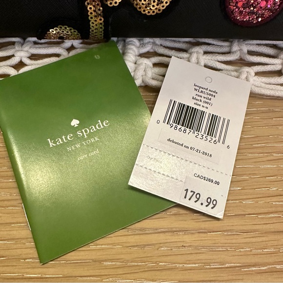 SOLD NWT Kate Spade Run Wild Leopard Neda Wallet - Picture 8 of 9